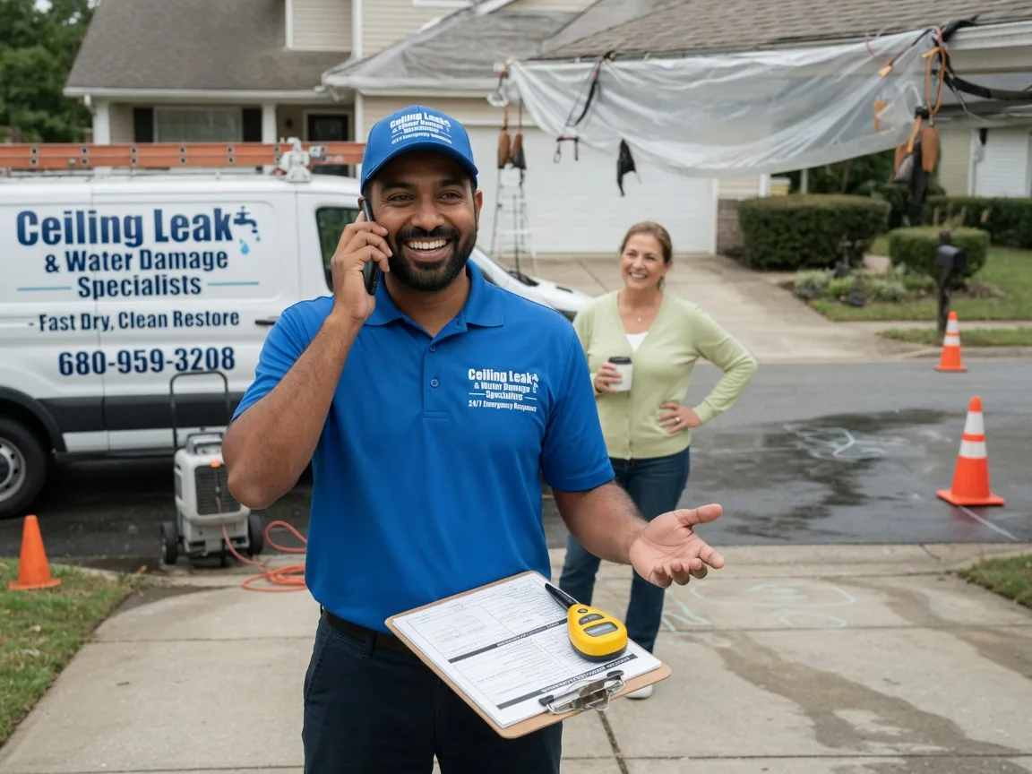 Ceiling Leak Cleanup Van Tassell, WY FAQs
